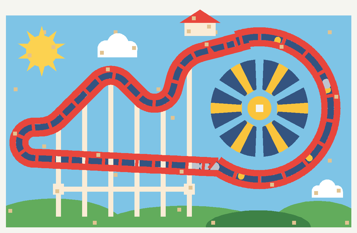 Marble roller coaster with paddle-wheel lift